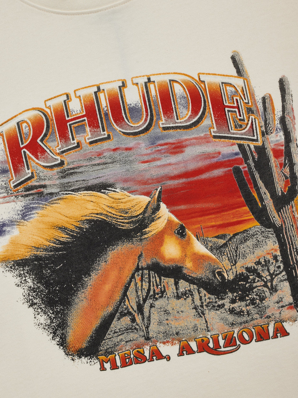 MESA STALLION LS TEE - VINTAGE WHITE