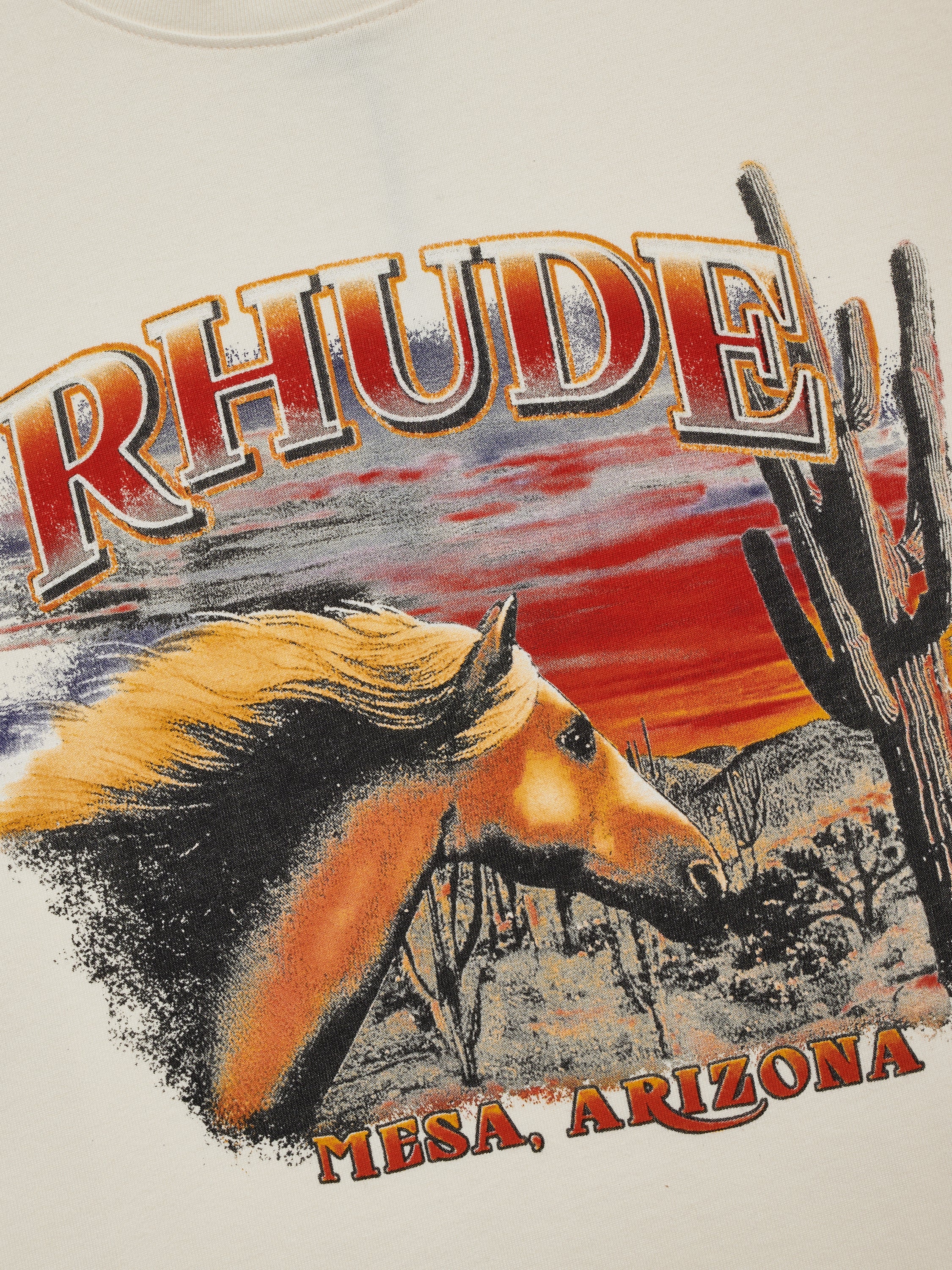 MESA STALLION LS TEE - VINTAGE WHITE