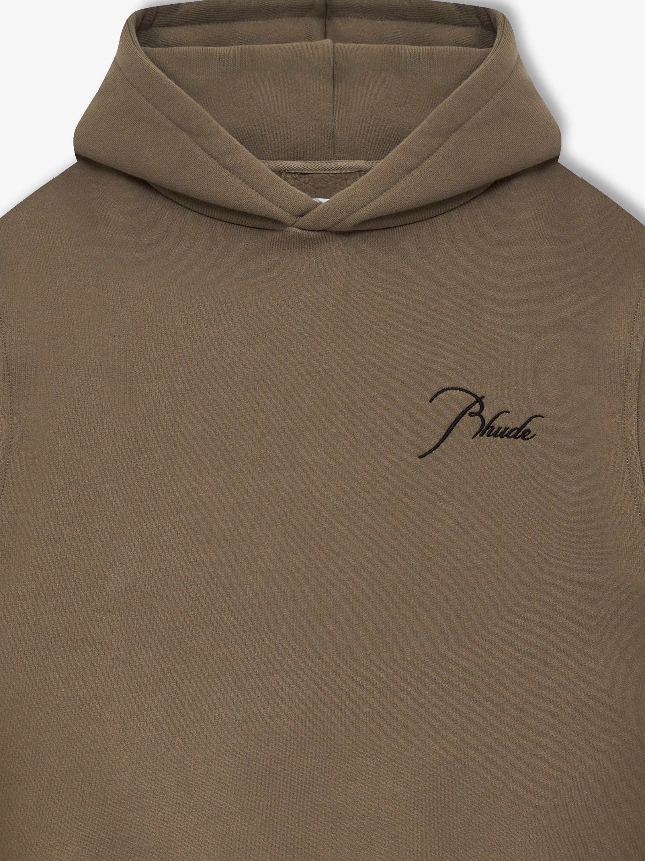 CLASSIQUE SIDE ZIP PULLOVER HOODIE - MOSS