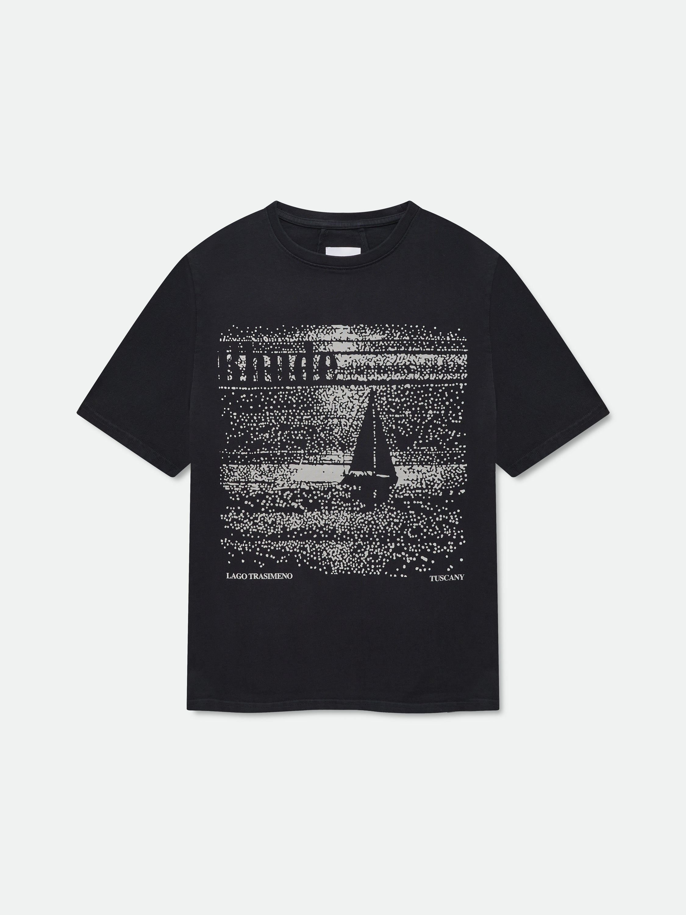 LAGO TRASIMENO TEE - VINTAGE BLACK\/ WHITE