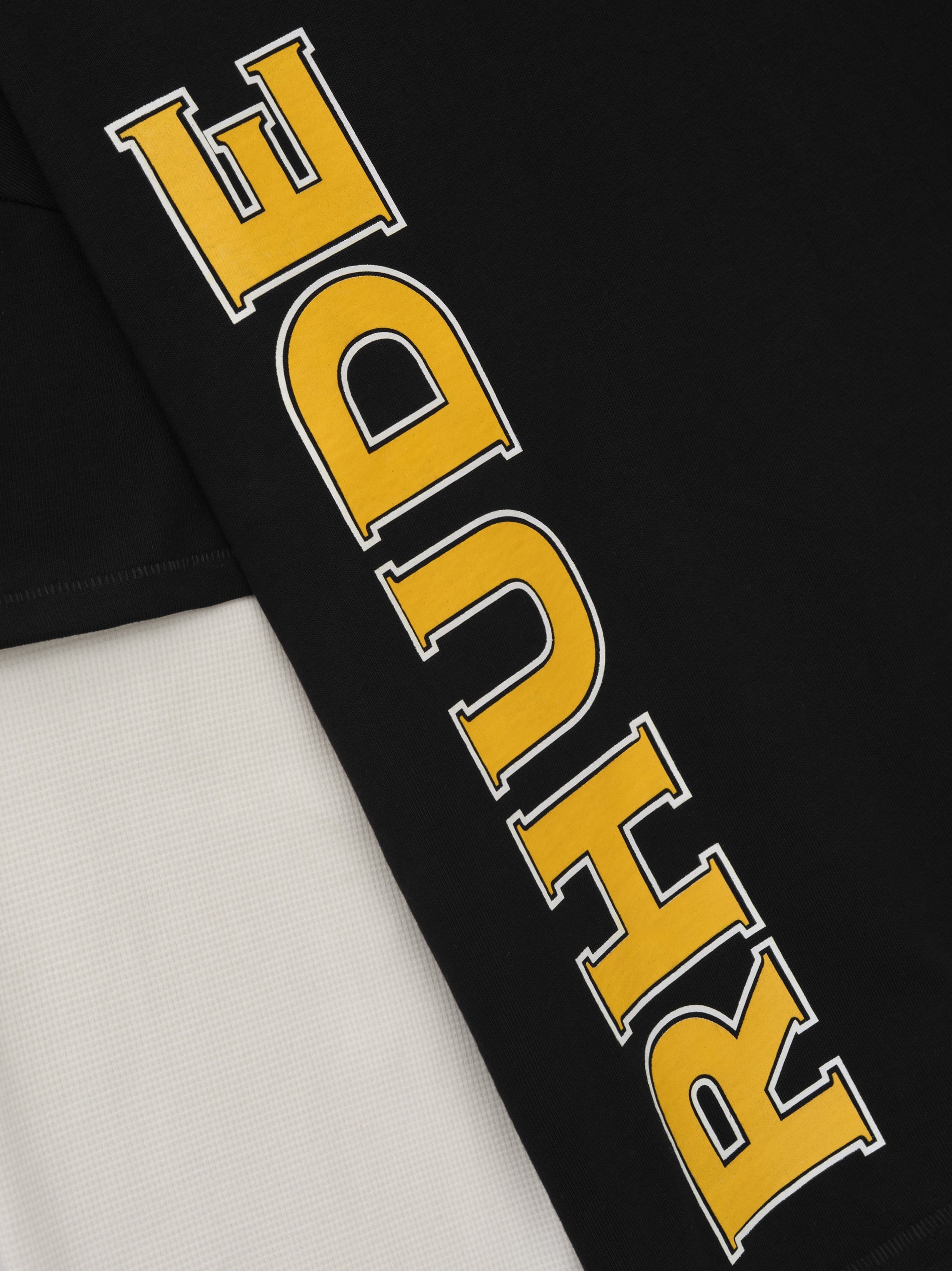 RHUDE STEEL DOUBLE-LAYERED TEE - VTG BLACK
